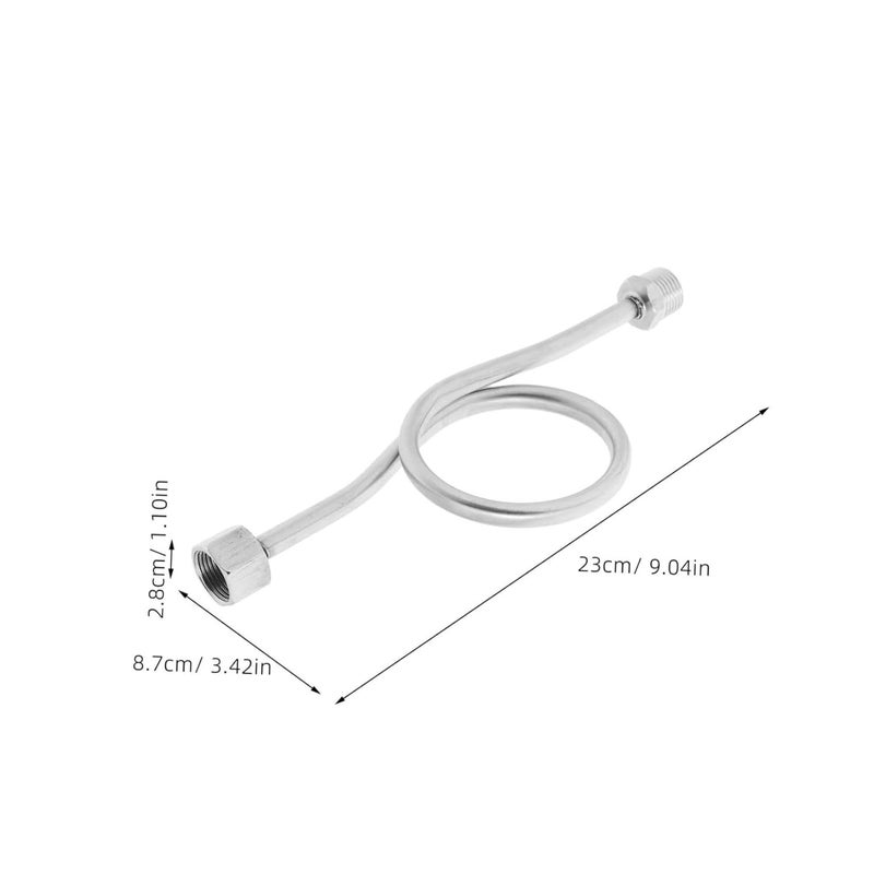 Stainless Steel Pressure Gauge Buffer Tubing Replaceable Bend Pipe 6mm Diameter - Image 2